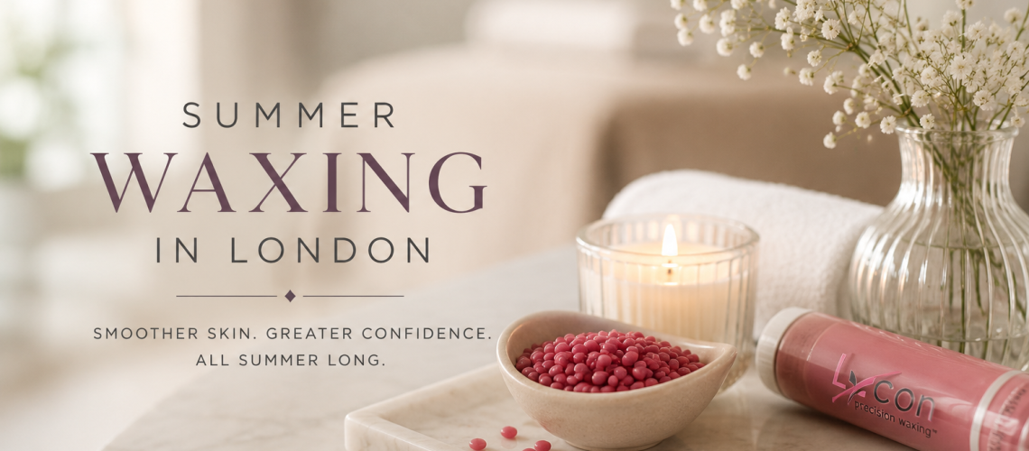 Summer waxing in London with premium Lycon wax, offering smooth skin and long-lasting results at Brows and Waxing by Laura T in Marylebone.